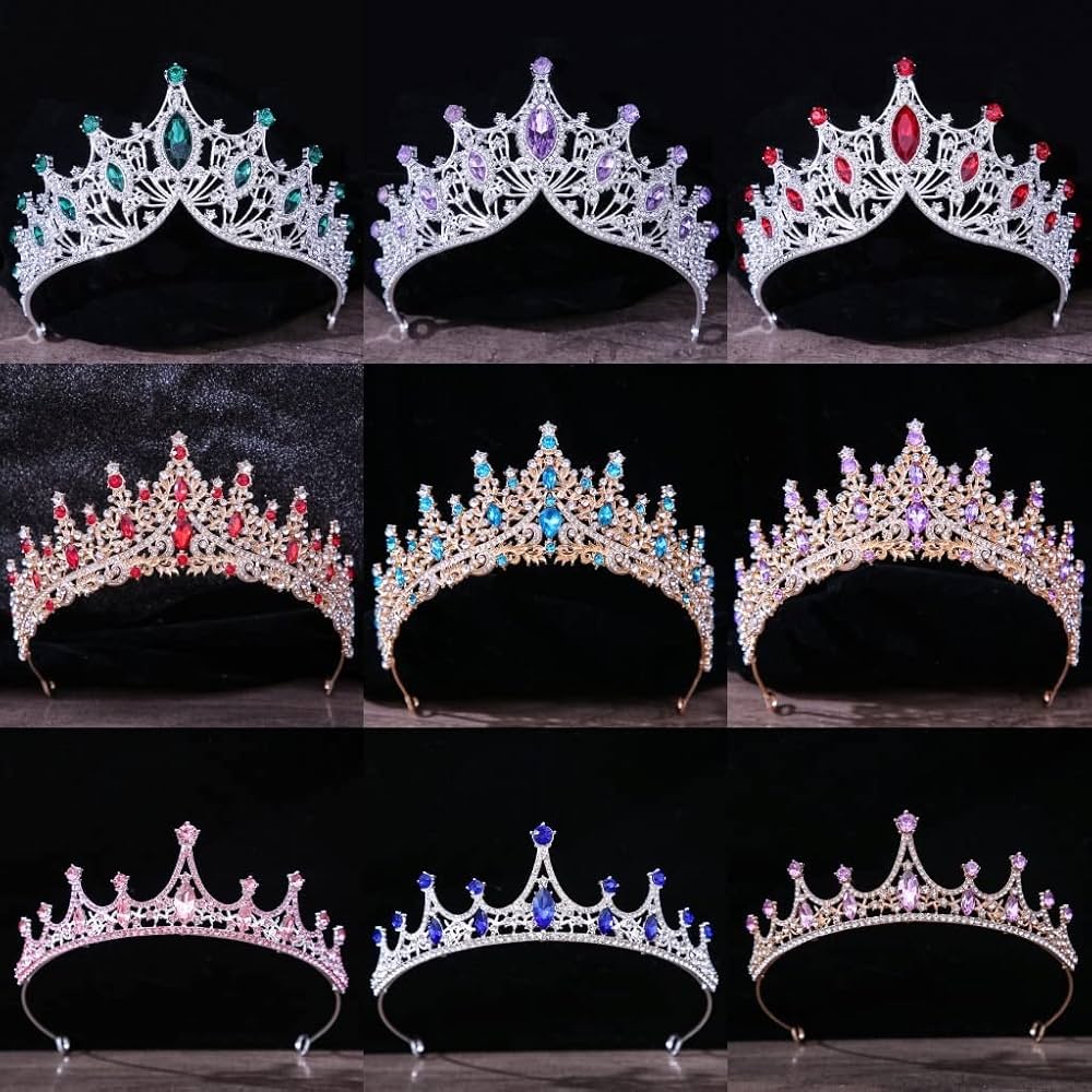 Amazon.com : ZIFENGXUAN Ladies Crown Tiara for Women Crystal